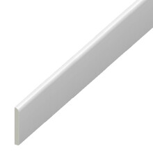 UPVC Plastic Trim 65mm x 5m – White Wide Architrave Skirting Board & Window Finishing Trim