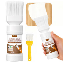 White Touch-Up Paint for Wood,Furniture,Cabinets,Metal,6.35 Oz,2-in-1