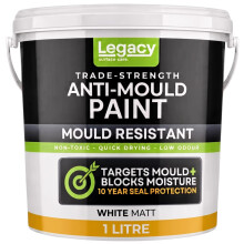Mifica Anti-Mould Paint for bathrooms & Kitchens – Matt White (1 Litre)