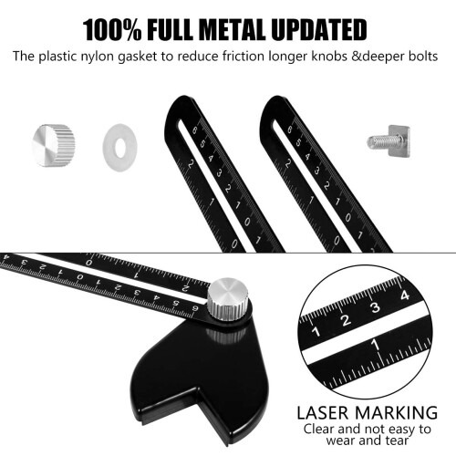 Saker Contour Gauge Profile Tool With Opening Locator- Adjustable Lock -Precisely Copy Irregular Shape Duplicator -Irregular Welding Woodworking Trac 2