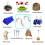 75 Pieces Multi-Size Ceiling Hooks, Nickel Plated Metal Ceiling Cup Hook 6