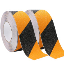 Anti Slip Tape - Heavy Duty Black and Yellow Grip Tape, High Traction Strong Self Adhesive Safety Non Skid Tread Warning Tape, Non Slip Tape for Step