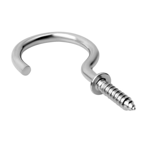75 Pieces Multi-Size Ceiling Hooks, Nickel Plated Metal Ceiling Cup Hook 2