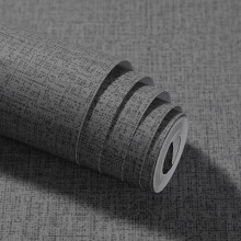 Anttyscar Grey Thick Linen Textured Fabric Effect Wallpaper, Mix Plain Wallpaper Roll, Hessian Wallpapers, Minimalist Feature Decoration for Living R