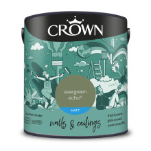 Crown Evergreen Echo 2.5L Walls & Ceilings Matt Emulsion