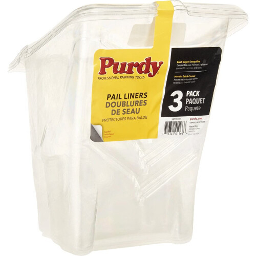 Purdy Purdy PAIL LINERS PACK OF 3,Transparent,21x21 cms 2
