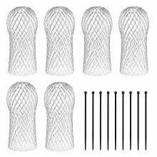 Gutter Guards, 6pcs Expandable Aluminium Mesh Filters with 10 Zip Ties