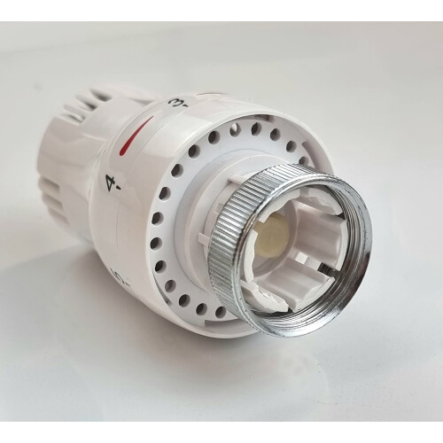 White Thermostatic Radiator TRV Valve Head Replacement 1