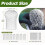 Gutter Guards, 6pcs Expandable Aluminium Mesh Filters with 10 Zip Ties 2