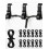 BYSMAH 80 Pack Gutter Hooks for Outdoor Lights, Black Christmas Light Clips 1