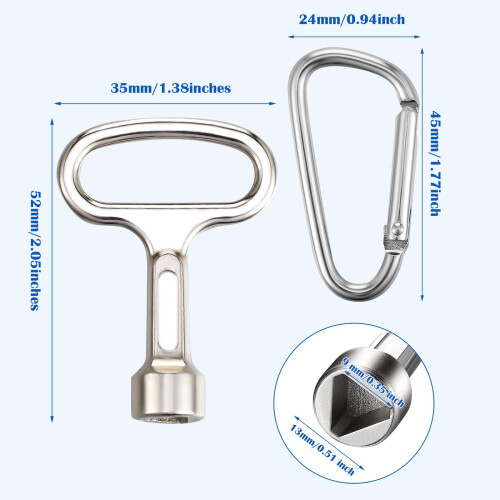 Hotop Metal Triangular Key Meter Box Key 1
