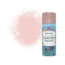 Rust-Oleum Pink Weather, Mould and Algae Resistant Garden Spray Paint Aerosol in Matt Finish - Pink Champagne 400ml