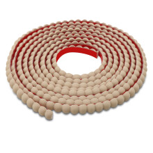 Trimold 5m x 1.5cm Peel and Stick Unfinished Beaded Trim - Easy to Paint, Flexible DIY Craft Molding for Mirror Frame, Backsplash, Wall, Door, Cabine