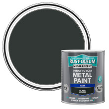 Rust-Oleum Metal Expert Paint Satin Black 750ml