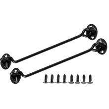 2PCS Hook and Eye Latch Door Lock 10 Inch, Stainless Steel Gate Cabin Hook