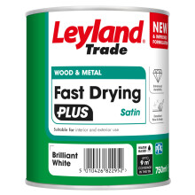 Leyland Trade - Satin Wood & Metal Paint - Brilliant White - 2.5L