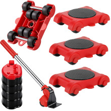 Furniture Movers, Furniture Moving Wheels to Move Heavy Objects 220KG Max Load, Appliance Sliders Furnitures Lifting Tool Set with Adapter Base Movin