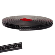 Black Flexible Moulding Trim Wall Trim,5Meter Self Adhesive Peel and Stick Ceiling Molding,Cabinet Border, Mirror Picture Frame Trim,PVC Wall Backgro