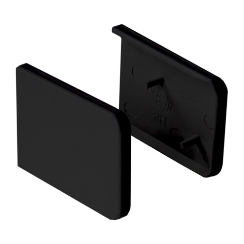 Short Window Cill Capping End Caps (Pair) - Black