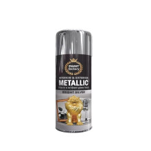 SuperGift.com 400ml Metallic Silver Spray Paint, Fast-Drying Decorative Spray Paint for Metal, Wood, Plastic & DIY Projects (1)