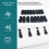 BYSMAH 80 Pack Gutter Hooks for Outdoor Lights, Black Christmas Light Clips 5