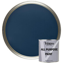 Vintro Paint - All Purpose Paint. Multi-Surface Matt Paint For Indoor/Outdoor Use. Wood, Walls, Doors, Cabinets, Metal, Plastic, Masonry, Furniture, G
