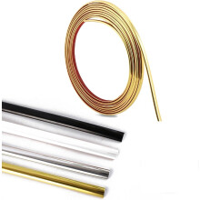 Self Adhesive Tile Trim, Peel and Stick Moulding Trim Self Adhesive, Beading for Wall Panelling, Tile Trims and Edgings for Wall, Mirror, Ceiling, Fl