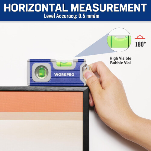 WORKPRO 115 mm Magnetic Mini Spirit Level 1