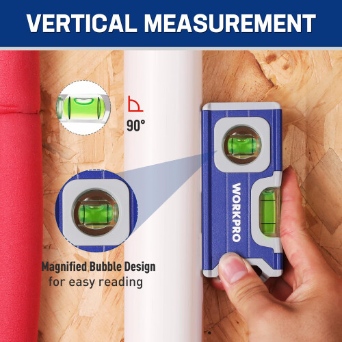 WORKPRO 115 mm Magnetic Mini Spirit Level 2
