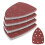 50 Pcs Hook and Loop Mouse Sanding Pads for Black Decker Bosch Sanders 1