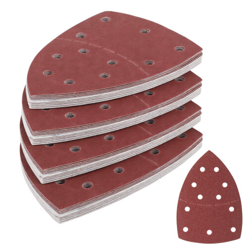 50 Pcs Hook and Loop Mouse Sanding Pads for Black Decker Bosch Sanders
