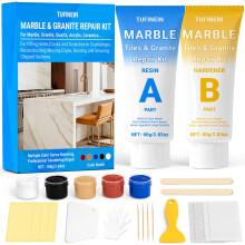 Marble Countertop Repair Kit, 160g/5.64oz Tile Repair Kit for Granite Quartz Acrylic Ceramic Stone and Fill Hole Chips Crack Scratches Dents, Reattac
