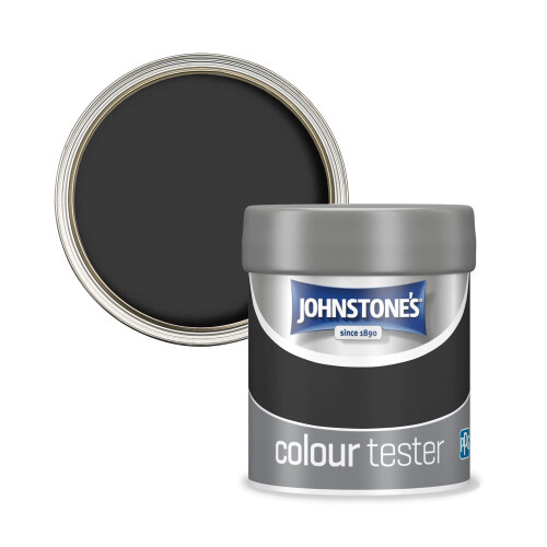 Johnstone's Johnstone's - Colour Sample Tester Pot - Black - 75ml