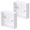 LEENUE Back Box, 32mm Deep, Single Plus Socket Back Box, 2 Pack 1