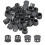 sourcing map 32PCS 11mm(7/16") Dark Gray Plastic Hole Plugs 1