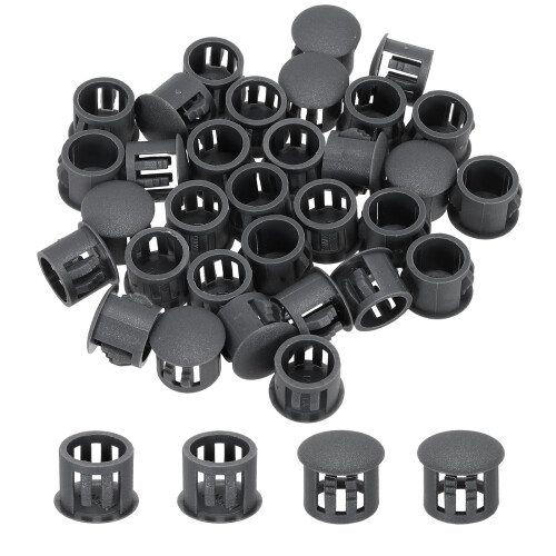 sourcing map 32PCS 11mm(7/16") Dark Gray Plastic Hole Plugs