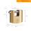 Yale Yale Y114B/80/118/1 High Security Brass Rectangular Padlock 80mm Body Hardened Steel Hook 3 Keys 3
