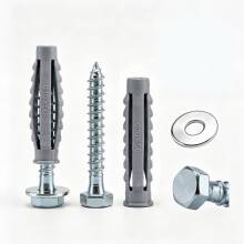 XLTBOMS 30 Pcs Heavy Duty Masonry Brick Wall Fixings M6X50mm Wall Plugs
