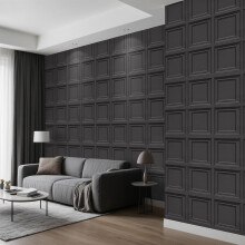 Trafagala 3D Wall Panels Textured Wallpaper Black Embossed Wood Panel Effect Embossed Wallpaper Tartan Wallpapers Neutral Art Deco for Living Room Fe