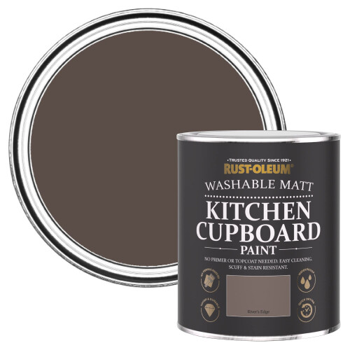 Rust-Oleum Rust-Oleum Brown Kitchen Cupboard Matt Paint - River’s Edge 750ml