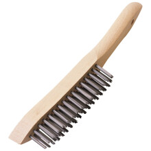 Draper 31563 Expert 310mm Heavy Duty 4 Row Wire Scratch Brush 310 mm , Blue