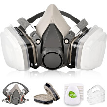 LJJYIJUN Respirator Mask with Filters - Spraying Mask, Face Mask for Resin, Paint, Chemical, Woodworking