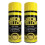 ZOPPER Neon Yellow Spray Paint 200ml Twin Pack Extra Bright Fluorescent 1