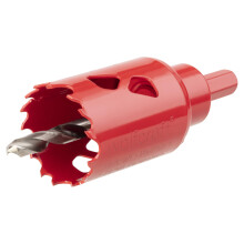 wolfcraft Bi-Metal Hole Saw, Ø 35 mm I 5467000 I For drywall materials, wood, plastics and metals, cutting depth 40 mm