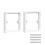 2 Pcs Light Switch Socket Spacers White, with Matching Screws Socket Back Box Extender, for Single Double Socket Light Switch Back Box Surround 1