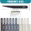 Honoson 20 Pcs Sanding Sticks Model, Low and High Grits, Stylish Style 2