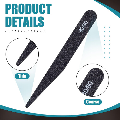 Honoson 20 Pcs Sanding Sticks Model, Low and High Grits, Stylish Style 2