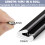 2Pcs8M Black V-Shape Foam Draught Excluder Strip for Door Frames 2