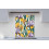 Printed Glass Kitchen Splashback - Vintage Iris Flower 600x700mm 5