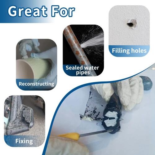 NASCA 2 Part Epoxy Putty Stick 56.7g Grey, Fast Setting Waterproof 2
